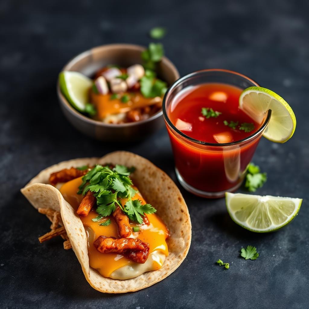 Quesabirria tacos with consommé